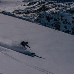 Bill Allen skis the Tszil Glacier