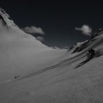 Chris Marshall skis the Tzsil Glacier