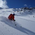 Ian Nichelson skis Equinox on Mount Chief Pascall