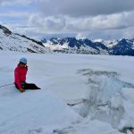 Crevasse Rescue training with Norie Kizaki on the Argentiere Glacier