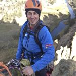 Belaying the second on Sky Ridge.