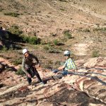 Brian Hendricks and Jack Cody pausing for a smile during our knot pass exam.