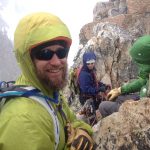 Josh Jackso, Ryan Huetter and Ron Paproski working the summit of the Cube