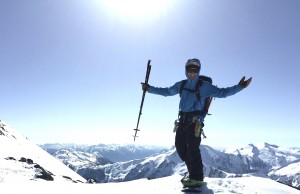 Eric on top of Hibachi Ridge