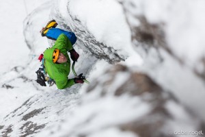 Peter Doucette, Repentance WI5, Cathederal Ledge, North Conway, NH