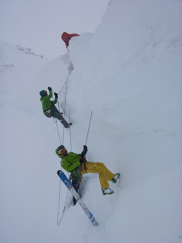 crevasse rescue . Ray Hughes, Tod Bloxham, AndrewC