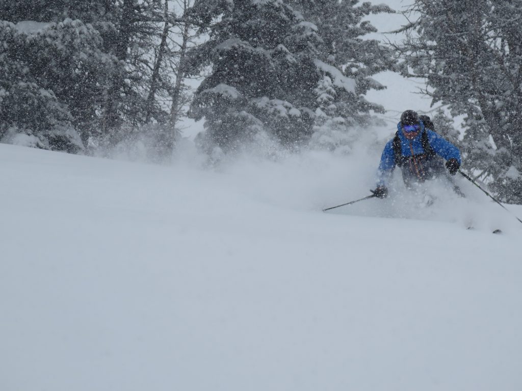 Hess POW skiing