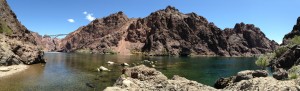 The Colorado River, near Hoover Dam.