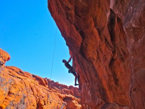 Dale Remsberg runs laps on Glitter Gulch on the Sweet Pain Wall