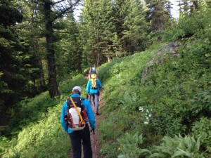Hiking into Disappointment peak 1