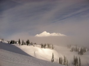 Beautiful setting in the Monashees. Perfect terrain for a ski guide course.